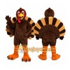 Brown Turkey Mascot Costume with Custom Logo Brown Turkey Mascot Costume with Custom Logo
