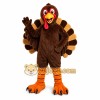 Brown Turkey Mascot Costume with Custom Logo Brown Turkey Mascot Costume with Custom Logo