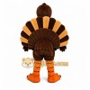 Brown Turkey Mascot Costume with Custom Logo Brown Turkey Mascot Costume with Custom Logo