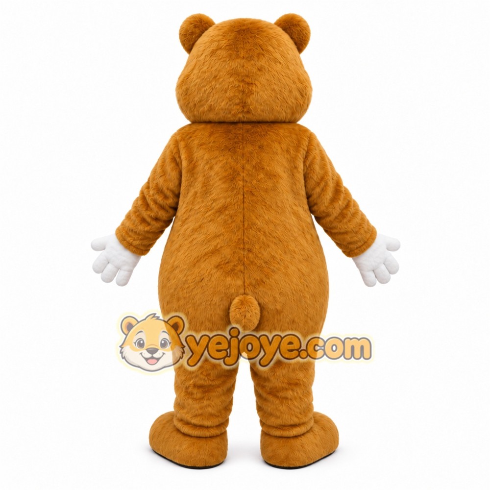 Brown Hamster Mascot Costume with Custom Logo Brown Hamster Mascot Costume with Custom Logo