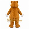 Brown Hamster Mascot Costume with Custom Logo Brown Hamster Mascot Costume with Custom Logo