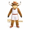 Brown Bull Mascot Costume with Custom Logo Brown Bull Mascot Costume with Custom Logo