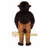 Brown Bull Mascot Costume with Custom Logo