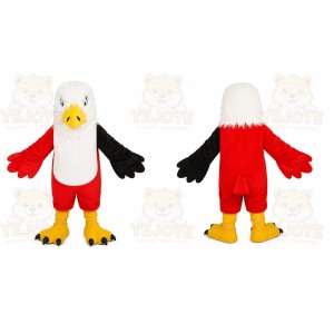Red Eagle Mascot Costume with Custom Logo