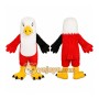 Red Eagle Mascot Costume with Custom Logo