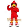 Red Bird Mascot Costume with Custom Logo Red Bird Mascot Costume with Custom Logo