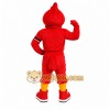 Red Bird Mascot Costume with Custom Logo Red Bird Mascot Costume with Custom Logo