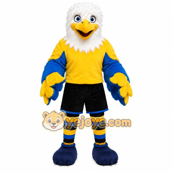 Yellow Bird Mascot Costume with Custom Logo Yellow Bird Mascot Costume with Custom Logo