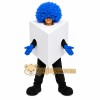 White Cube Mascot Costume with Custom Logo White Cube Mascot Costume with Custom Logo