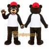 Brown Bear Mascot Costume with Custom Logo Brown Bear Mascot Costume with Custom Logo