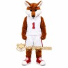 Brown Fox Mascot Costume with Custom Logo Brown Fox Mascot Costume with Custom Logo