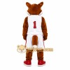 Brown Fox Mascot Costume with Custom Logo Brown Fox Mascot Costume with Custom Logo