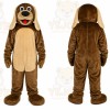 Brown Dog Mascot Costume with Custom Logo