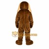 Brown Dog Mascot Costume with Custom Logo Brown Dog Mascot Costume with Custom Logo