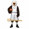White Eagle Mascot Costume with Custom Logo White Eagle Mascot Costume with Custom Logo