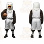 White Eagle Mascot Costume with Custom Logo