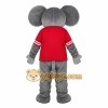 Gray Elephant Mascot Costume with Custom Logo Gray Elephant Mascot Costume with Custom Logo