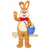Brown Rabbit Mascot Costume with Custom Logo Brown Rabbit Mascot Costume with Custom Logo