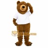Brown Bear Mascot Costume with Custom Logo Brown Bear Mascot Costume with Custom Logo