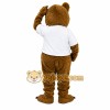 Brown Bear Mascot Costume with Custom Logo Brown Bear Mascot Costume with Custom Logo