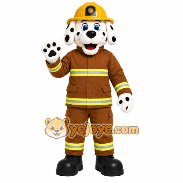 Brown Dog Mascot Costume with Custom Logo