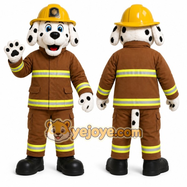 Brown Dog Mascot Costume with Custom Logo