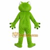 Green Frog Mascot Costume with Custom Logo Green Frog Mascot Costume with Custom Logo