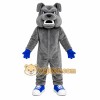Gray Bulldog Mascot Costume with Custom Logo Gray Bulldog Mascot Costume with Custom Logo