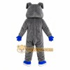Gray Bulldog Mascot Costume with Custom Logo Gray Bulldog Mascot Costume with Custom Logo