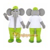 Gray Elephant Mascot Costume with Custom Logo Gray Elephant Mascot Costume with Custom Logo