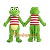Green Alligator Mascot Costume with Custom Logo Green Alligator Mascot Costume with Custom Logo