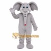 Gray Elephant Mascot Costume with Custom Logo Gray Elephant Mascot Costume with Custom Logo
