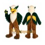 Brown Griffin Mascot Costume with Custom Logo