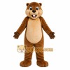 Brown Beaver Mascot Costume with Custom Logo Brown Beaver Mascot Costume with Custom Logo