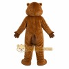 Brown Beaver Mascot Costume with Custom Logo Brown Beaver Mascot Costume with Custom Logo
