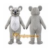 Gray Koala Mascot Costume with Custom Logo Gray Koala Mascot Costume with Custom Logo