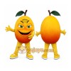 Yellow Fruit Mascot Costume with Custom Logo Yellow Fruit Mascot Costume with Custom Logo