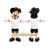 White Musketeer Mascot Costume with Custom Logo White Musketeer Mascot Costume with Custom Logo
