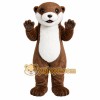 Brown Otter Mascot Costume with Custom Logo Brown Otter Mascot Costume with Custom Logo