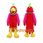 Red Parrot Mascot Costume with Custom Logo