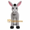Gray Donkey Mascot Costume with Custom Logo Gray Donkey Mascot Costume with Custom Logo