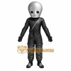 Black Alien Mascot Costume with Custom Logo Black Alien Mascot Costume with Custom Logo