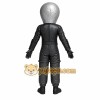Black Alien Mascot Costume with Custom Logo Black Alien Mascot Costume with Custom Logo