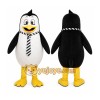 Black Penguin Mascot Costume with Custom Logo Black Penguin Mascot Costume with Custom Logo
