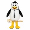 Black Penguin Mascot Costume with Custom Logo Black Penguin Mascot Costume with Custom Logo