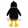 Black Penguin Mascot Costume with Custom Logo Black Penguin Mascot Costume with Custom Logo