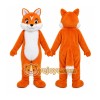 Orange Fox Mascot Costume with Custom Logo Orange Fox Mascot Costume with Custom Logo
