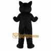 Black Cat Mascot Costume with Custom Logo Black Cat Mascot Costume with Custom Logo