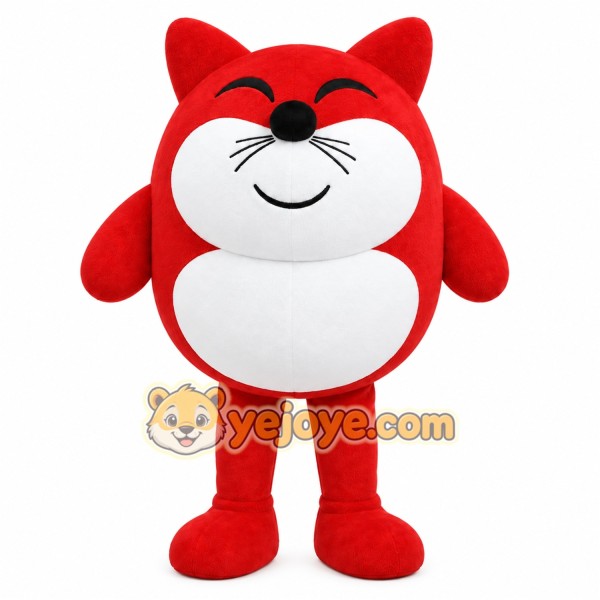 Cat Mascot Costume with Custom Logo