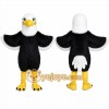 Black Eagle Mascot Costume with Custom Logo Black Eagle Mascot Costume with Custom Logo